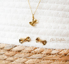 Farfalle Nudel Kette - Silberfarben / Goldfarben - Nudelliebe - Pasta
