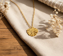 Tropische Kette - Monstera blatt - Palmenblatt