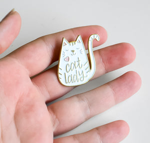"Cat Lady" Pin