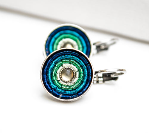 Summer Brisuren - Aqua Blau - Silber