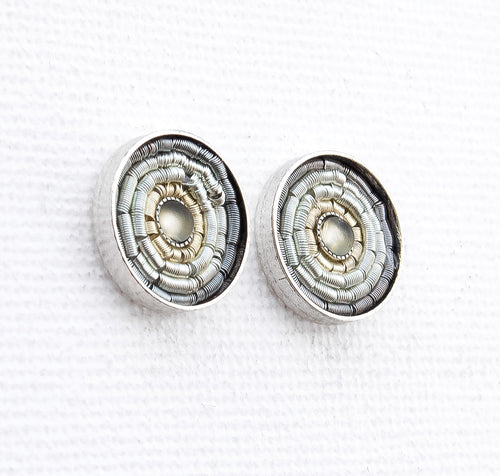 Summer Ohrstecker - Light Gray - Silber