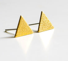 Goldene Dreiecks Ohrstecker