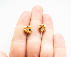 Mini Cookie Ohrstecker Miniaturfood - Fimo - Keks - Polymer Clay