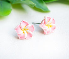Summer Flowers  - Ohrstecker Hawaii Blüten - Flower - Plumeria - Frangipani - Pastell Rosa