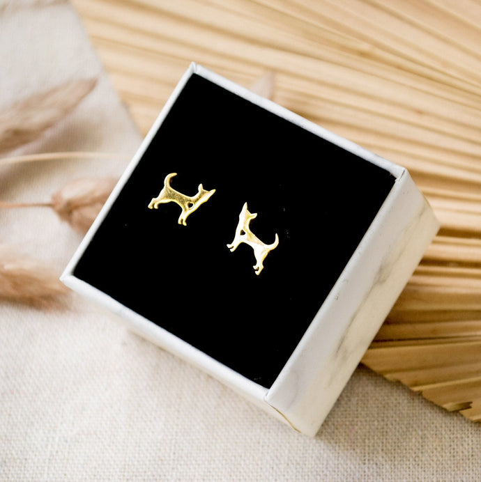 Hunde Ohrstecker - Edelstahl - Geschenk - Dog - Hund - Tier - Terrier