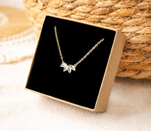 Marquise Diamant Halskette - Kristall Gold Kette - Brautschmuck - Festlich - Elegant - Edel - Wedding Strass
